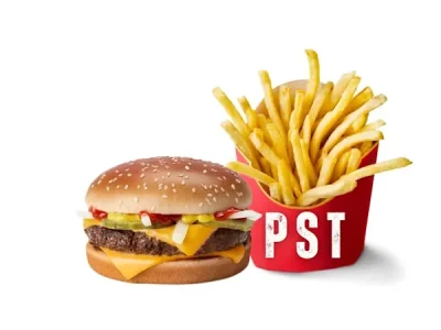 Veg Burger with Regular Fries